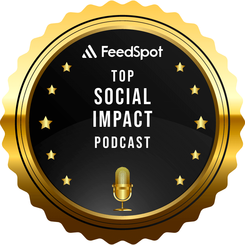 feedspot ranking badge for top social impact